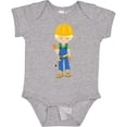 thumbnail image 3 of Inktastic Construction Worker, Blond Hair, Cute Boy, Hammer Boys Baby Bodysuit, 3 of 5