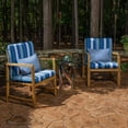 thumbnail image 2 of Casual Cushion Outdoor Lumbar Pillow, Sunbrella Fade & Water Resistant for Patio Furniture & Porch Swings, 19"W x 12"L, 6" thick, Reversible, Cast Ocean, 2 of 5