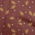 thumbnail image 1 of oneOone Cotton Poplin Maroon2 Fabric Christmas Feather Sewing Fabric By The Yard Printed Diy Clothing Sewing Supplies 56 Inch Wide, 1 of 6