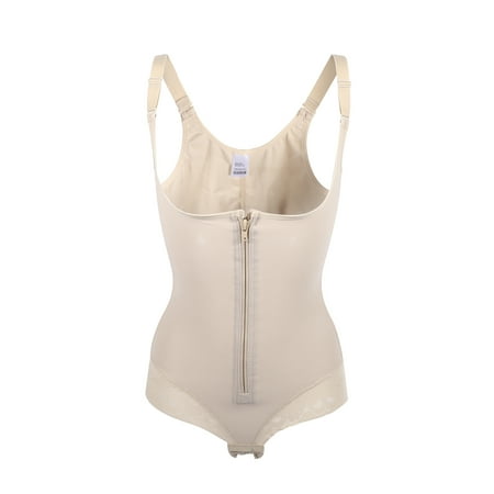 

Unique Bargains Women Shapewear Tummy Control Full Body Slimmer with Zipper