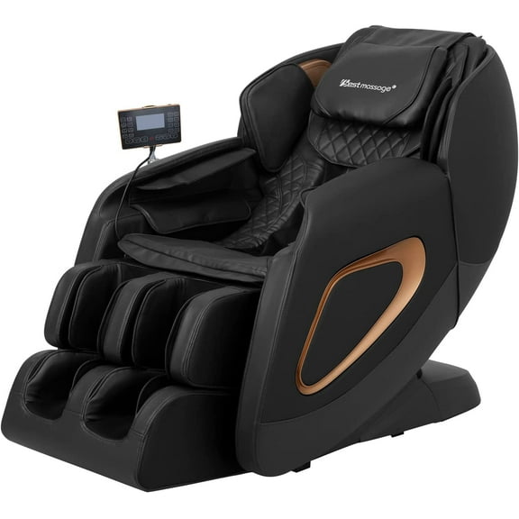 Zero Gravity Massage Chair with Smart Large Screen Bluetooth Speaker Built-in with Massage and Heat,Black