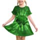 thumbnail image 1 of Niñas Vestido de Día de San Patricio 3-12 Años Niños Niños Verano Casual Cuello Redondo Manga Corta Vestido de Verano, 1 of 9