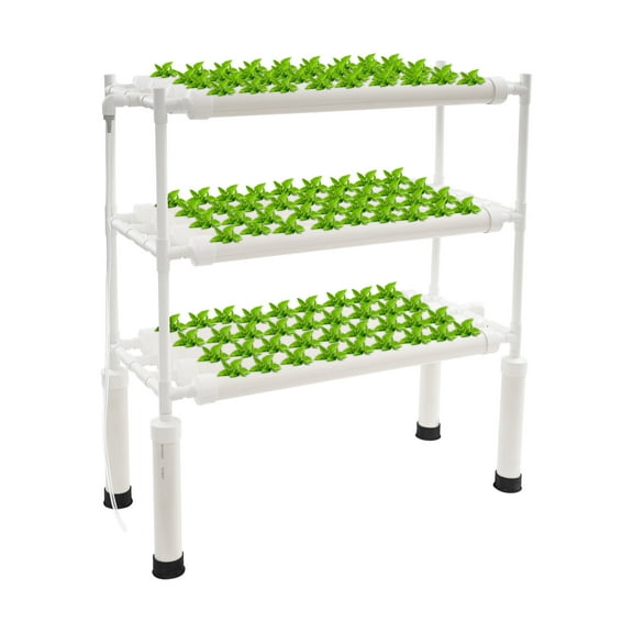 Vertical Hydroponics Growing Kit Hydroponic Rack 108-Hole Hydroponic Growing Kit for Leafy Vegetables to Grow in the Garden or Even in An Office