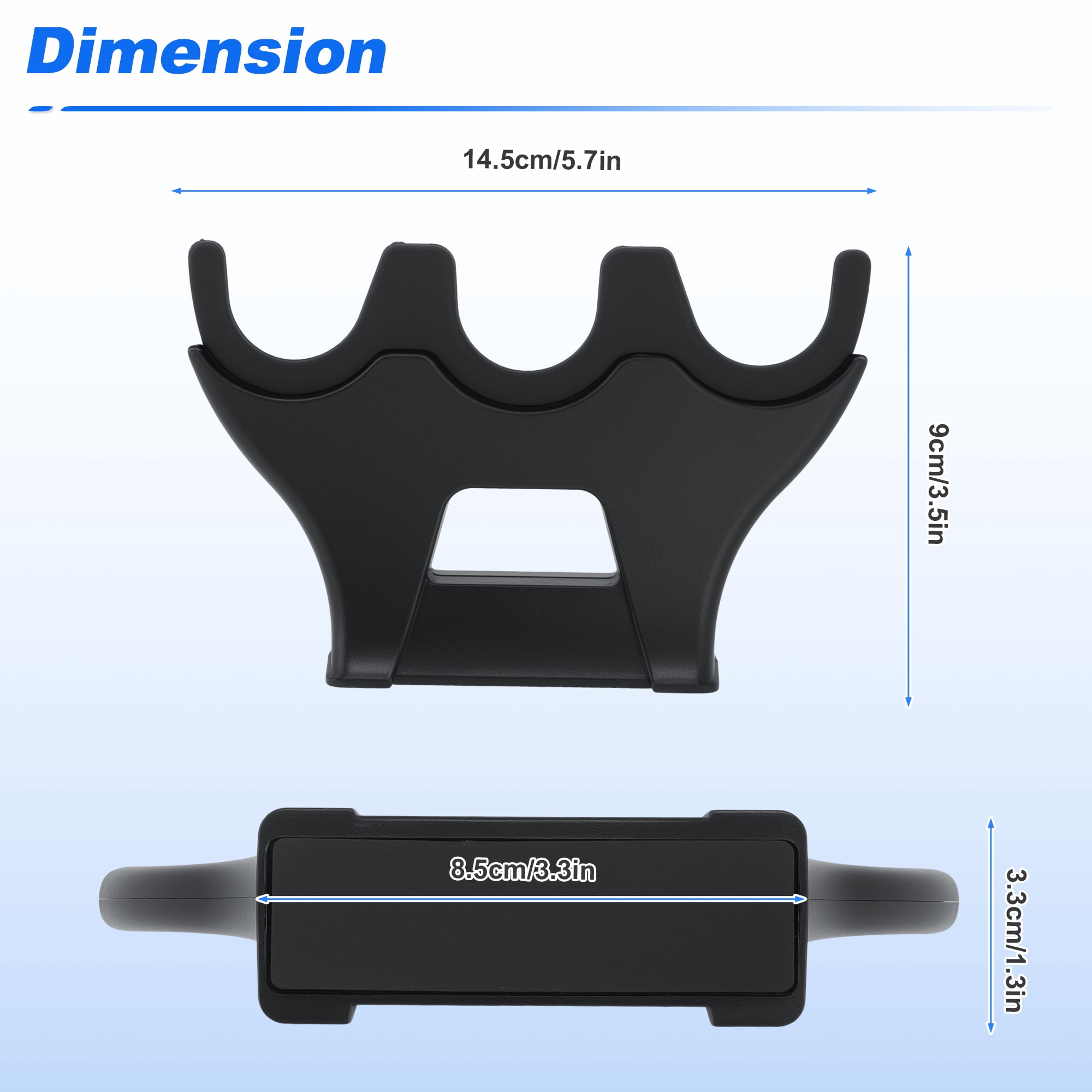 Unique Bargains Magnetic Fishing Rod Holder for Car Black 3 Rods 1 Pcs