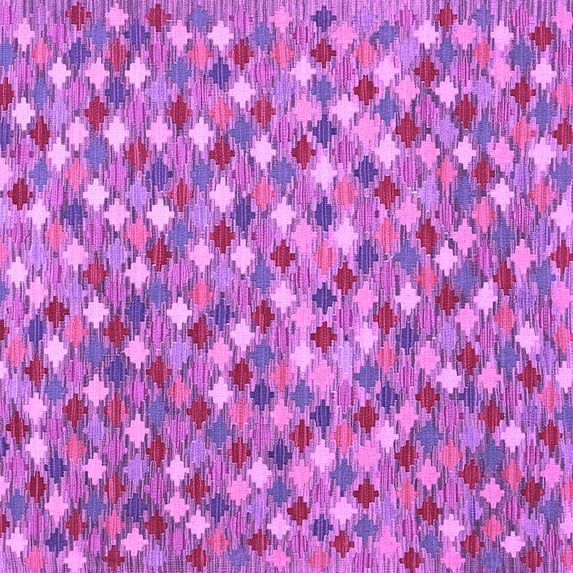 Ahgly Company Indoor Square Southwestern Purple Country Area Rugs, 5' Square