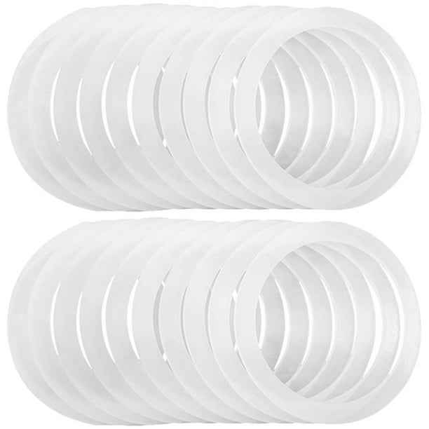 GOOHOCHY 20 anillos de silicona para tarros, juntas de sellado para tarros de cristal, anillos de sellado para tarros de almacenamiento domésticos.