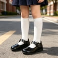 thumbnail image 2 of Miaoju Girls Mary Jane Dress Shoes Square Toe Flower Girl Wedding Party Ballet Flats Back to School for Toddler/Little/Big Kids, 2 of 5