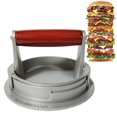 thumbnail image 1 of Coofit Presse à Viande Poignée en Bois Antiadhésive Créative pour Hamburger, 1 of 8