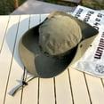 thumbnail image 6 of SikaFu Fisherman Hat Girl Summer Big Eaves Outdoor Campaign Camping Sunshine Sunscreen Western Denim Hat Men's Sun Beach Hat, 6 of 9