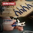 thumbnail image 4 of ULTRA STEEL 10PC Adjustable Wrenches & Locking Plier Set, 4 of 16