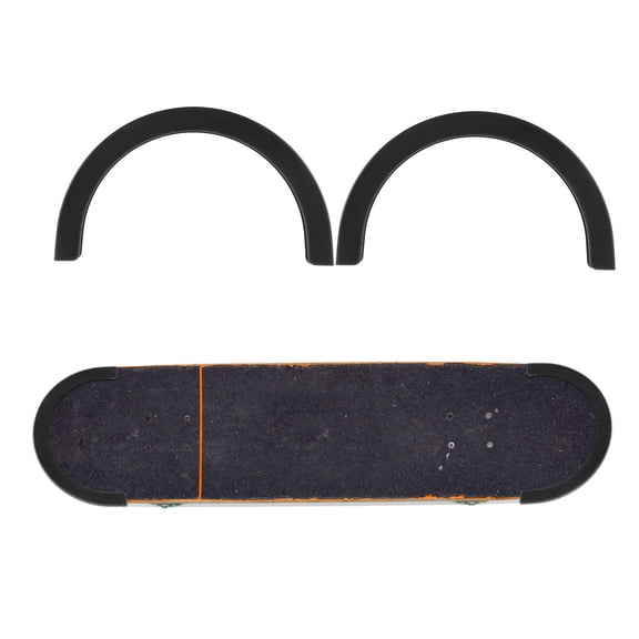 SWETRACE Durable U-Shaped Skateboard Bumper for Longboard Impact Protection Black 5Pairs