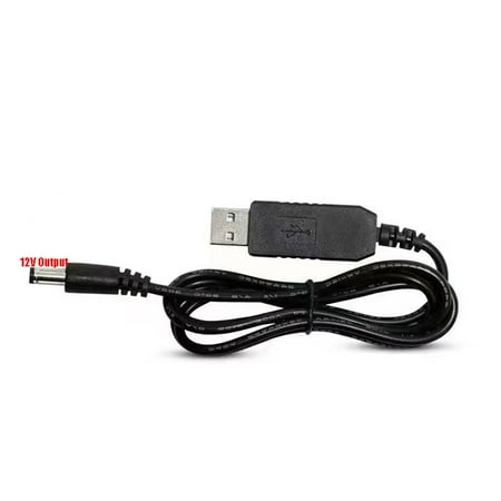 

1m USB to DC 5.5mmx2.1mm Cord USB Power Boost Line 5V to DC 9V / 12V Step Up