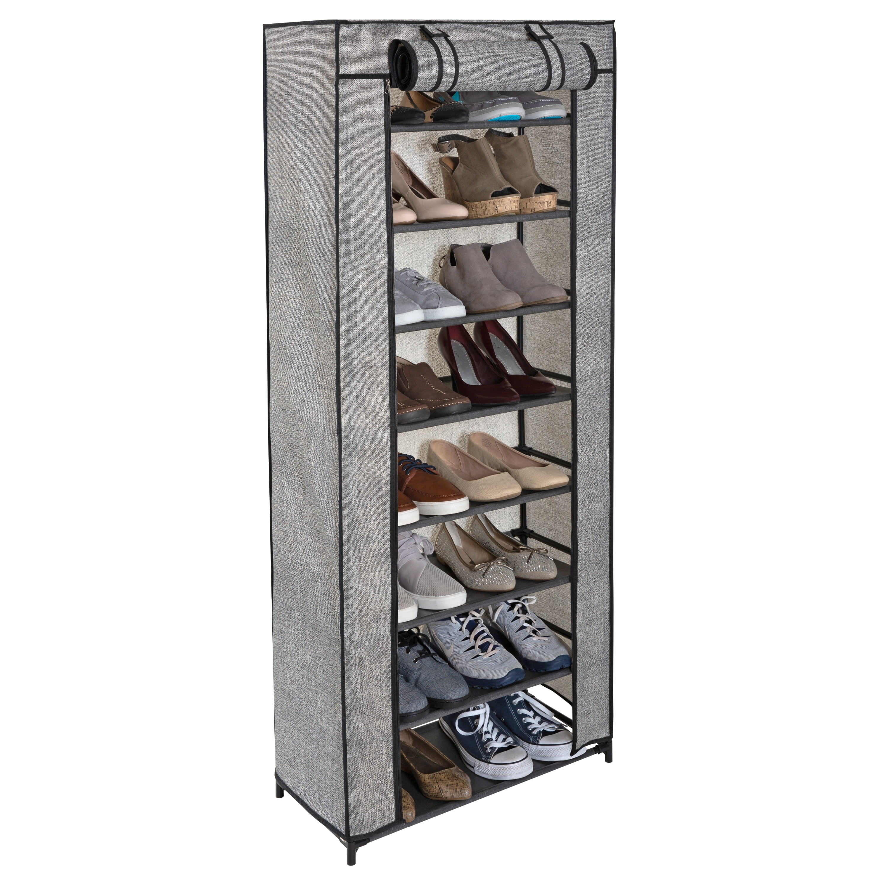 6/8 Tier Shoes Storage Cabinet Stand Organizer Shelf Unit for 24/64 Pairs Shoes 