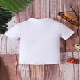 thumbnail image 3 of T-Shirts d'Été pour Enfants à Manches Courtes à Imprimé Lettre, 3 of 7