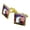 Gold, variant on Eagle Patriotic 4th of July Celebration American Flag Fireworks Square Cufflink Set - Silver or Gold