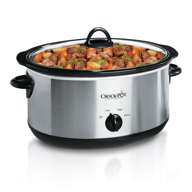 Crock-Pot 6-Quart Cook & Carry Oval Manual Portable Slow Cooker