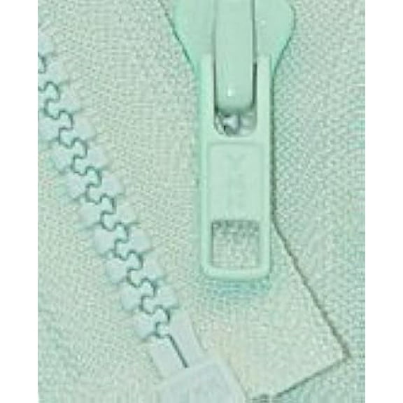 24" Vislon Zipper ~ YKK #5 Molded Plastic Sport Zipper ~ Separating - 823 Light Mint (1 Zipper/ Pack)