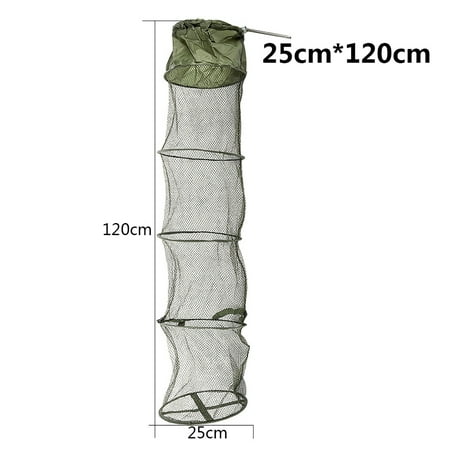 5 Layers Collapsible Fish Shrimp Minnow Fishing Bait Trap Dip Net Cage