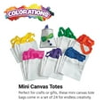 thumbnail image 3 of Colorations Mini Canvas Tote Bags - Set of 24, 3 of 3