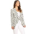 thumbnail image 2 of Women's Classic Draped Open Front Blazer Casual Workwear Long Sleeve Jacket, 2 of 5