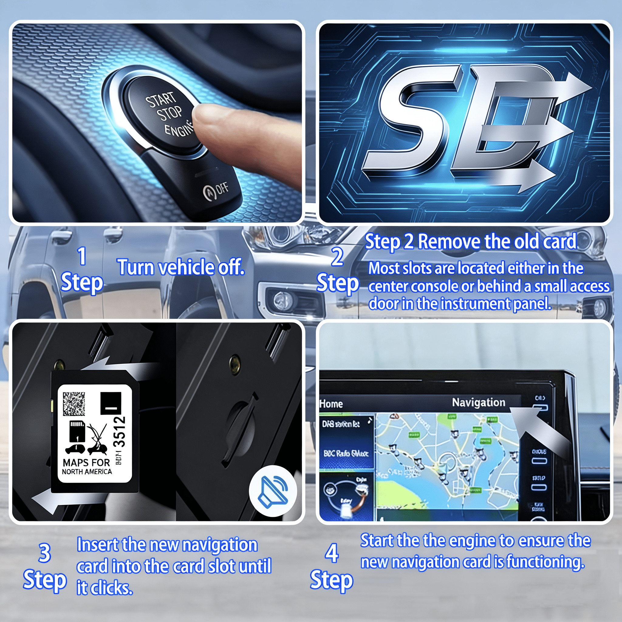 Latest 85713512 Navigation SD Card Fits GMC Cadillac Chevry Buick 2019-2023 Enclave Encore Envision CT4 CT5 XT6 Escalade Camaro Colorado Corvette Silverado Suburban Acadia Tahoe Canyon Yukon Sierra