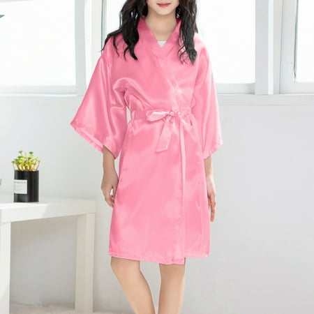 

New Year New You 2022! on Clearance Hesxuno Children Baby Kid Girl Print Summer Kimono Robes Bathrobe Sleepwear Clothes Coat Clothing Accessories