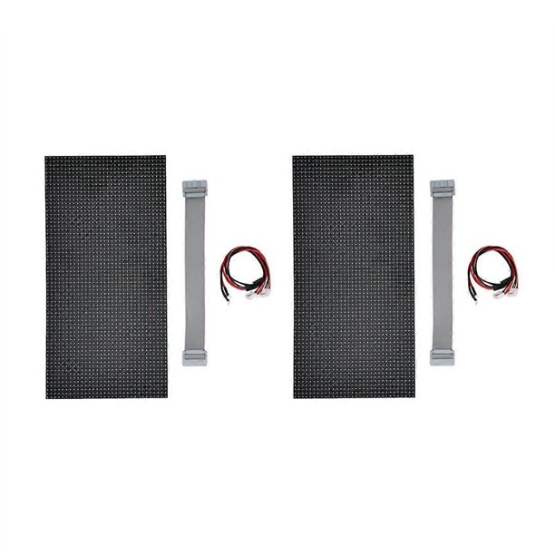 2Pcs P5 Indoor LED Screen Panel 64X32 Pixels LED Display Module 16 Scan 320X160mm Full Color LED Screen Panel