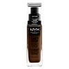 NYX Professional Makeup Can't Stop Won't Stop Full Coverage Foundation, Deep Ebony