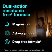 Unisom Sleep Support Gummies, 2-in-1 Magnesium Ashwagandha Drug-Free Formula, Supports Healthy Sleep Routines, Midnight Berry Flavor, 60 Count