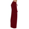 thumbnail image 3 of WTXUE Yoga Pants Women, Pantalones De Mujer Sweat Pants For Womens With Pockets Jogger Pants Loose Comfy Drawstring Running Casual Sweatpants, Full-Length, 1-Red, 3 of 6