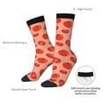thumbnail image 4 of KLL Tomato Print Cool Socks Men's Women's Crew Socks Funny Crazy Novelty Stockings, 4 of 6