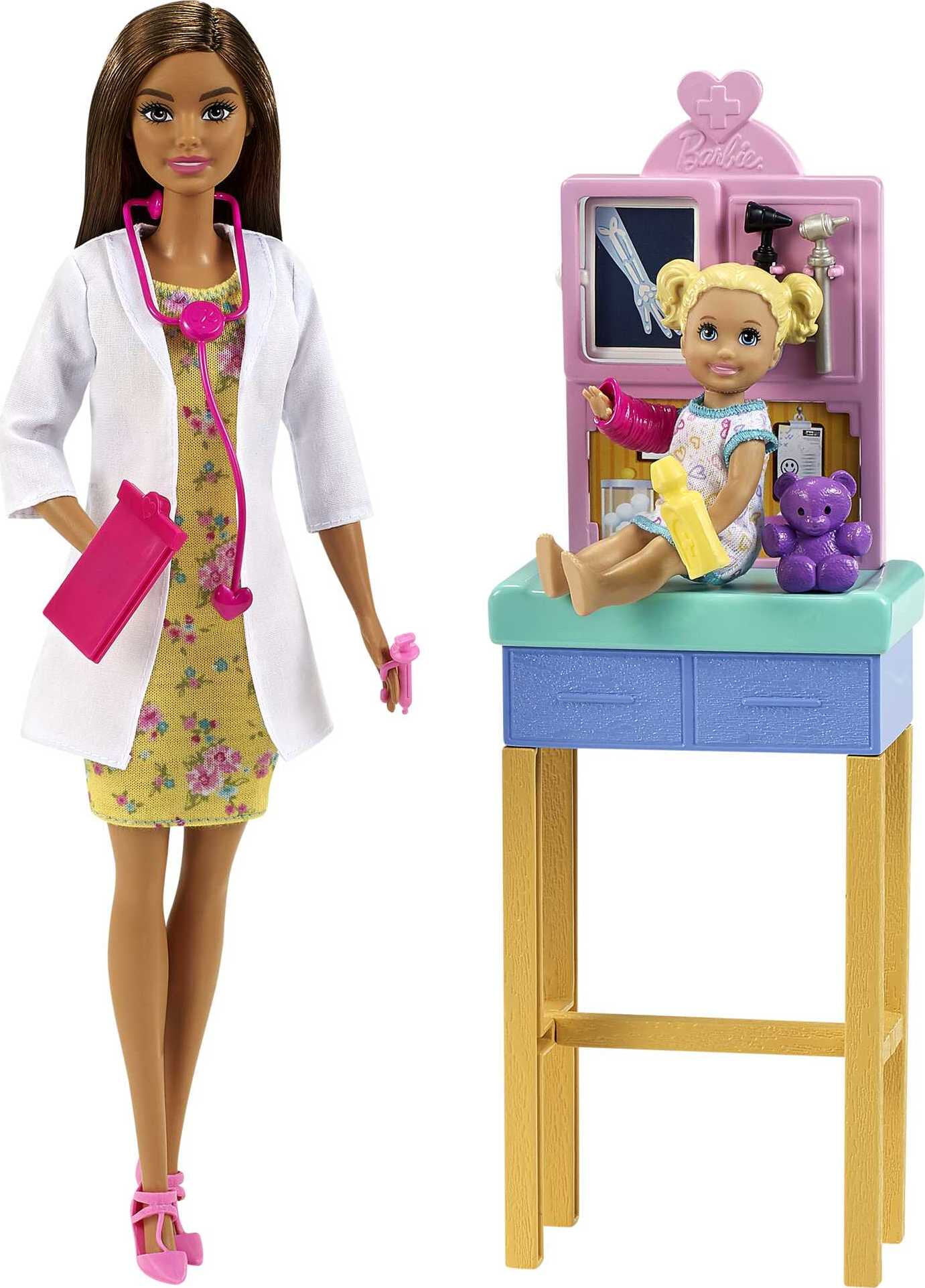 Free 24h Delivery Boxed Barbie Careers Baby Doctor Doll and Playset New 