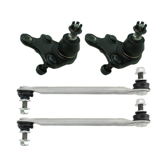 Front Ball Joint Sway Bar Link Kit 4 Piece - Compatible with 2018 - 2022 Toyota Camry 2019 2020 2021