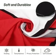 thumbnail image 3 of Red Black Grey Kitchen Curtains Set 3 Piece for Windows Curtains Valance and Tier Set 36 Inch Modern Rod Pocket Short Tier Curtain for Bathroom Abstract Cafe Curtains for Living Room Windows, 3 of 6