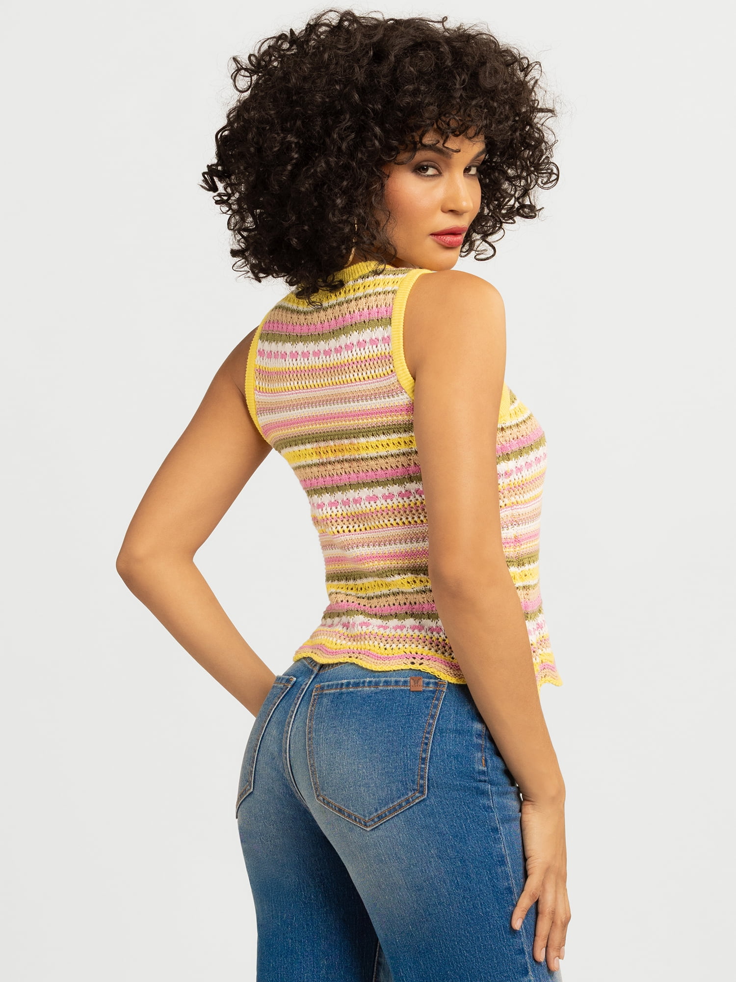 Jessica Simpson Women's and Women's Plus Kiari Cotton Sweater Tank Top, Sizes XS-4X