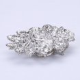thumbnail image 5 of Broche de lágrima de flor elegante de cristal austriaco azul vintage para mujer tono dorado, 5 of 5