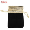 thumbnail image 2 of 50pcs 7 X 9cm Velvet Bag Soft Drawstring Pouch, Jewelry Storage Bag, Storage Pouch String Bags for Party Wedding Birthday, 2 of 7