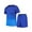 Blue Set for Men, variant on Men's Crew Neck T Shirt and Shorts Set Short Sleeve 2 Piece Pullover Gradient for Street Daily Blue XXL