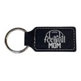 thumbnail image 3 of Keychain - Rectangle - Football Mom - Leather, 3 of 4