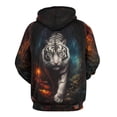 thumbnail image 2 of LAOLIUSN 3D Tiger Graphic Hoodie for Men, All-Over Print Pullover Sweatshirt, Big and Tall Plus Size Streetwear Hoodie with Pocket S-4XL, 2 of 7