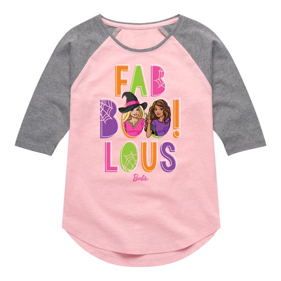 Barbie - Faboolous - Toddler And Youth Girls Raglan Graphic T-Shirt