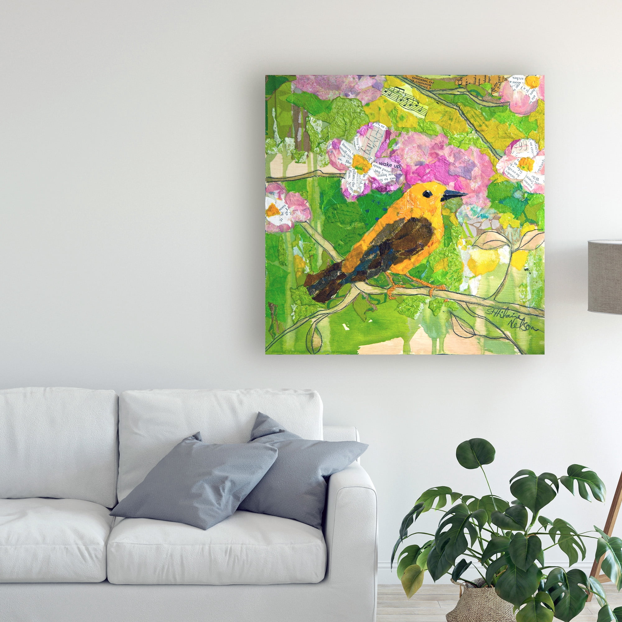 Trademark Fine Art Animals Canvas Art ' Signs Of Spring Ii ' by Elizabeth St. Hilaire