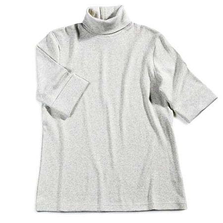 White Stag 3/4 Sleeve Ribbed Turtleneck