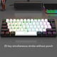 thumbnail image 3 of Teclado para juegos con cable 60%, mini teclado de oficina con cable retroiluminado rgb de 61 teclas, teclado iluminado rgb con mouse, para tableta portátil para win7 8, 3 of 7