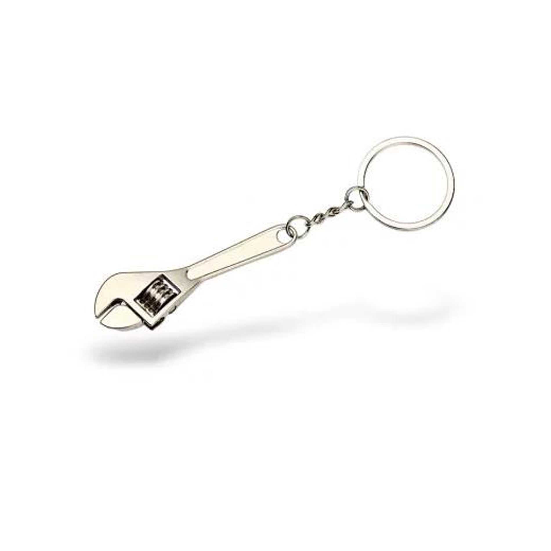 1PC Metal Adjustable Creative Tool Wrench Spanner Key Chain Ring Keyring US 