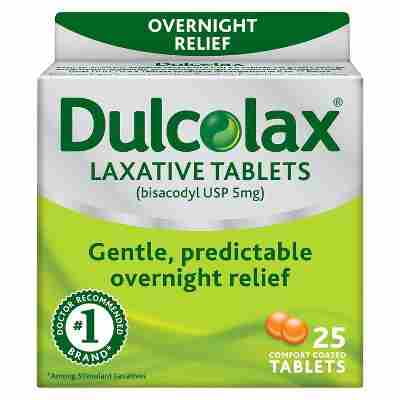 Dulcolax Gentle and Predictable Overnight Relief Laxative Tablets -