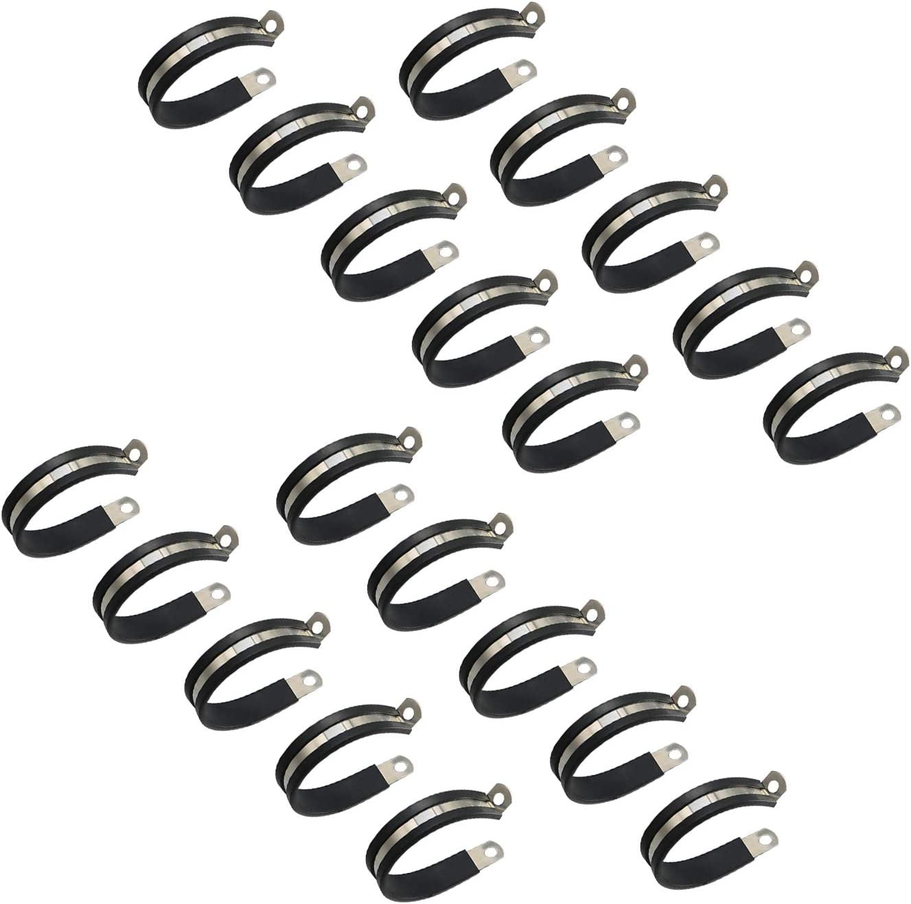 Cable Clamps 2 Inch Rubber Cushioned 304 Stainless Steel Hose Clamps