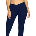 thumbnail image 5 of Women's Seagull Shaped Elastic Waist Skinny Ponte Mid-Rise Pants, 5 of 6