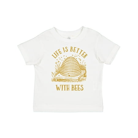 

Inktastic Life s Better with Bees Boys or Girls Toddler T-Shirt