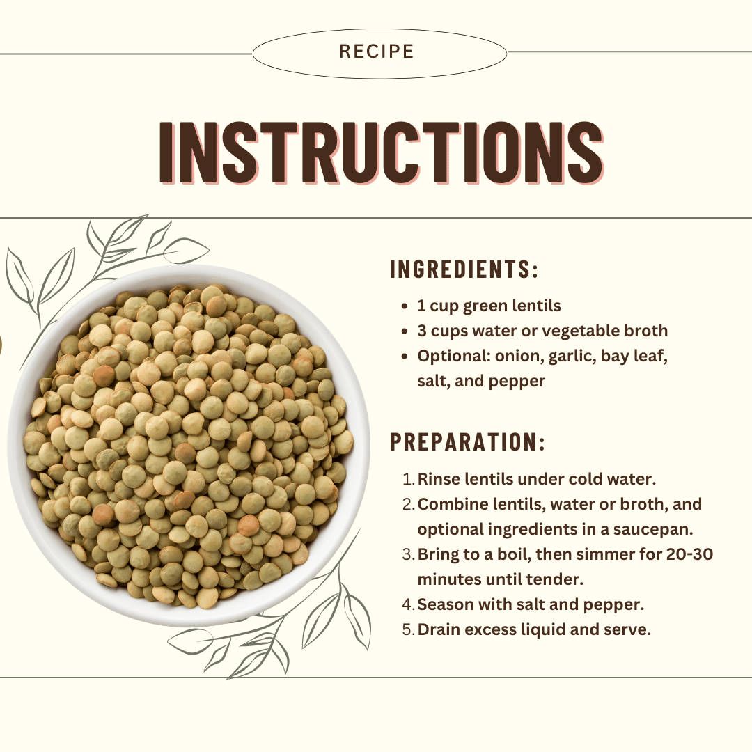 Lentil, Green, 40LB Emergency Bucket, USDA Certified Organic & GMO Free, Sustainable Farming Practices-Mountain High Organics